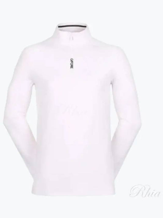 Brushed Back Tech Quarter Zip Long Sleeve T-Shirt White - G/FORE - BALAAN 2