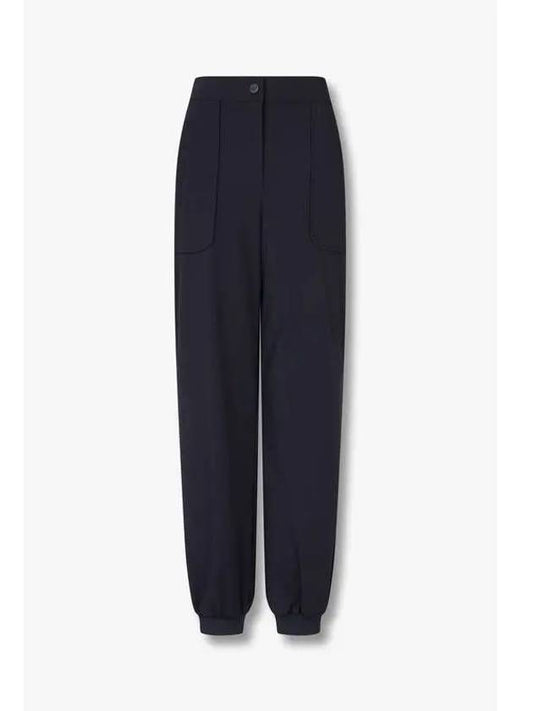 Women s Back Banding Easy Jogger Pants Navy - EMPORIO ARMANI - BALAAN 1