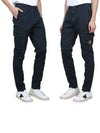 Compass Badge Cargo Straight Pants Blue - STONE ISLAND - BALAAN 4