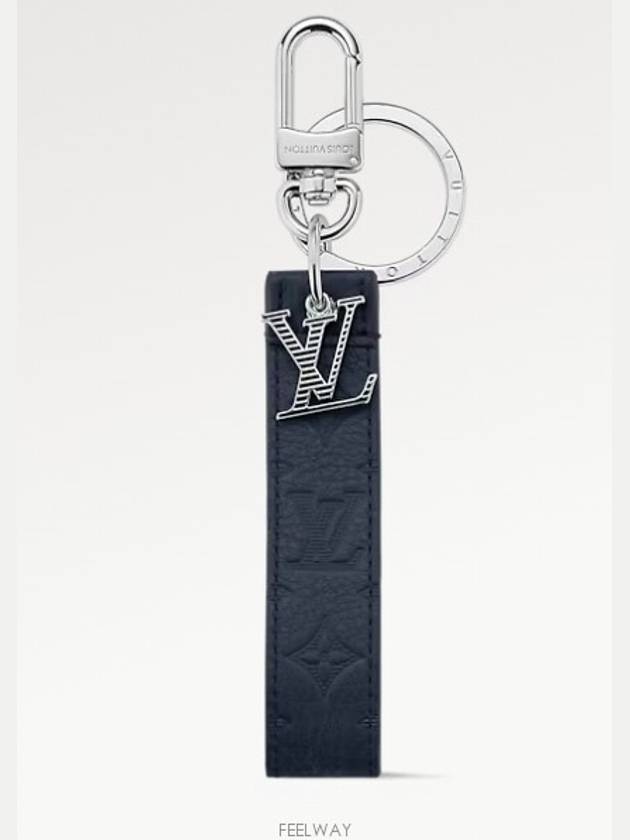 Shadow Dragonne Bag Charm Key Holder Navy - LOUIS VUITTON - BALAAN 2