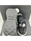 Mixed fiber women s sneakers black gold G45331 - CHANEL - BALAAN 5