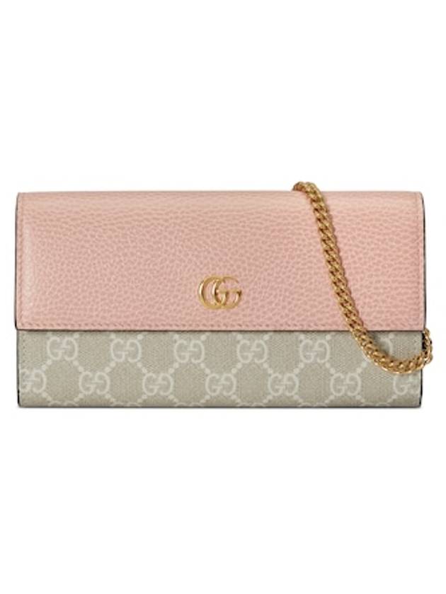 GG Marmont Chain Long Wallet Light Pink - GUCCI - BALAAN 2