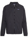 Men's Baggies Logo Patch Zip Pocket Zip-Up Jacket Ink Black - PATAGONIA - BALAAN 2