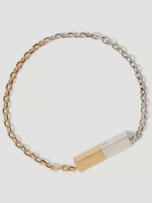 Dual Tone Chain Bracelet Silver Gold - BOTTEGA VENETA - BALAAN 2