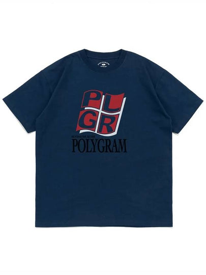 WINDOW PLGR T SHIRTS DARK BLUE - POLYGRAM - BALAAN 2