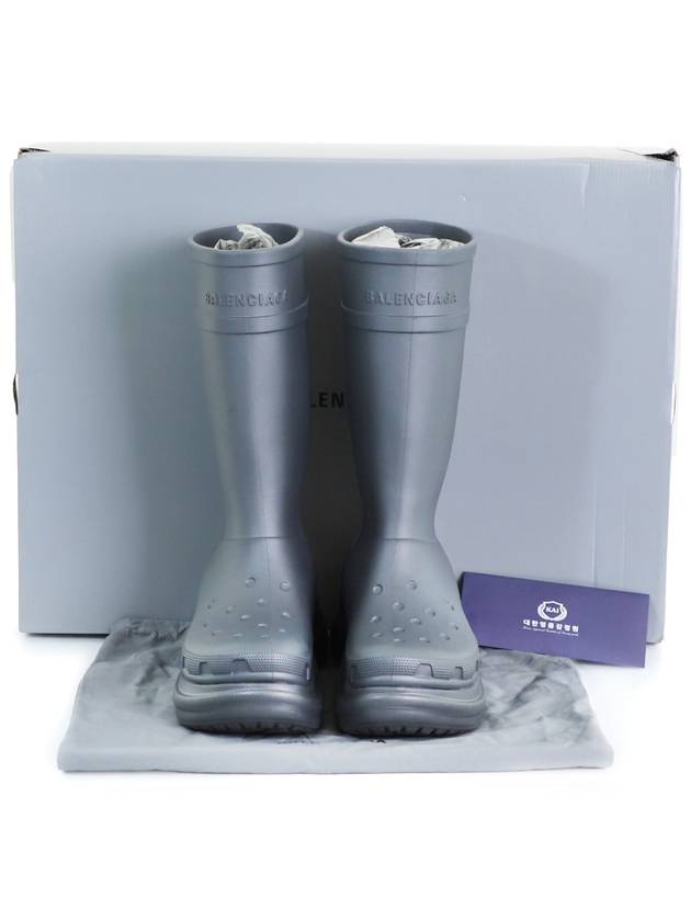 42 BB x Crocs Men s Clog Logo Rubber Boots Gray - BALENCIAGA - BALAAN 9