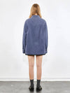 Oversized corduroy washed shirt blue 0080 - VOYONN - BALAAN 8