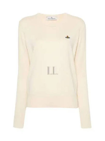 ORB Logo Knit Top White - VIVIENNE WESTWOOD - BALAAN 2