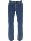 Back Logo Printed Straight Jeans Blue - VIVIENNE WESTWOOD - BALAAN 1