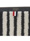 4 Bar Curly Merino Document Small Clutch Bag Medium Grey - THOM BROWNE - BALAAN 9