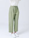 Light Cotton Nylon Span Pin Tuck Banding Wide Soft Apple Green Pants DO3242PT004 1 - DOYOUKNOWMC GOLF WEAR - BALAAN 3