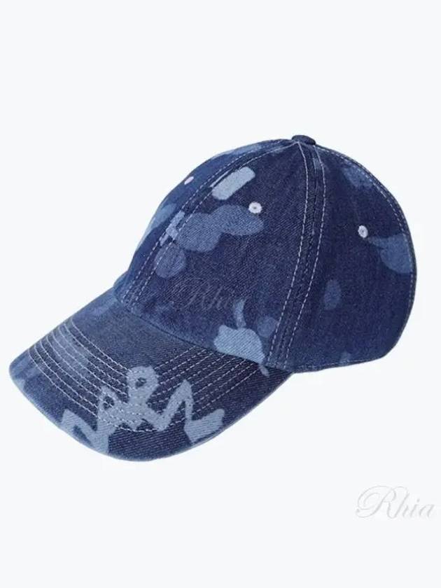 Logo Print Denim Baseball Cap Hat CLZC0108A0USCW08 - MARNI - BALAAN 2