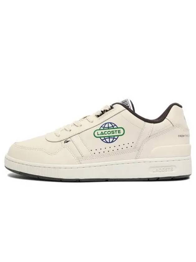 T-Clip 2 Globe Trainer Low Top Sneakers Beige - LACOSTE - BALAAN 1