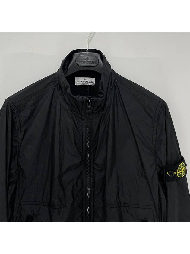 Kids Compass Badge Zip Up Jacket Black - STONE ISLAND - BALAAN 4