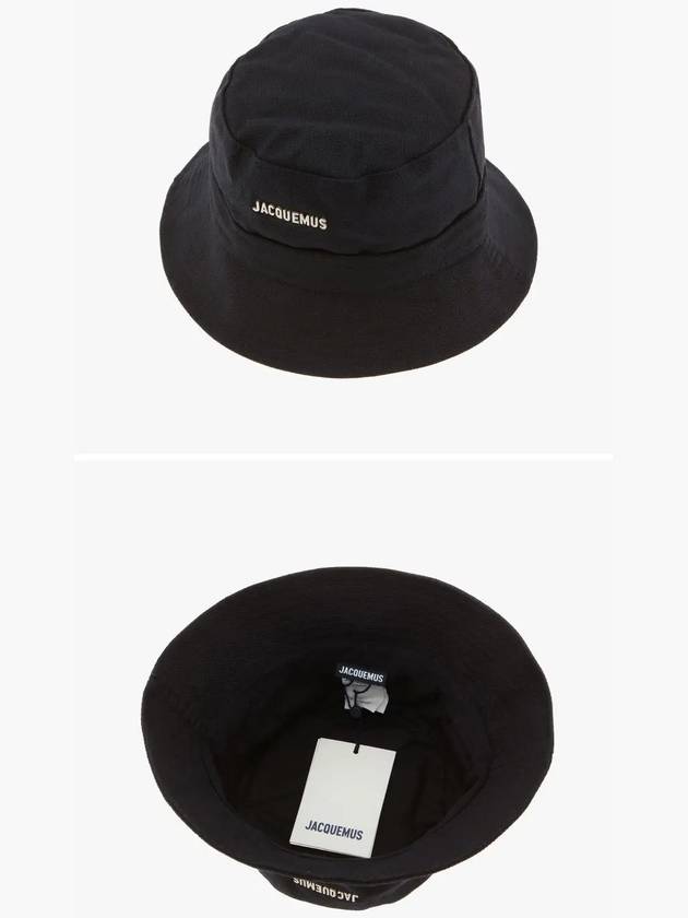 Le Bob Gadjo Bucket Hat Black - JACQUEMUS - BALAAN 4