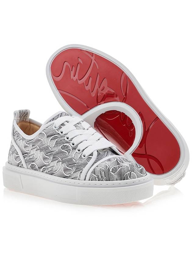 Adolon Canvas Low Top Sneakers White - CHRISTIAN LOUBOUTIN - BALAAN 6