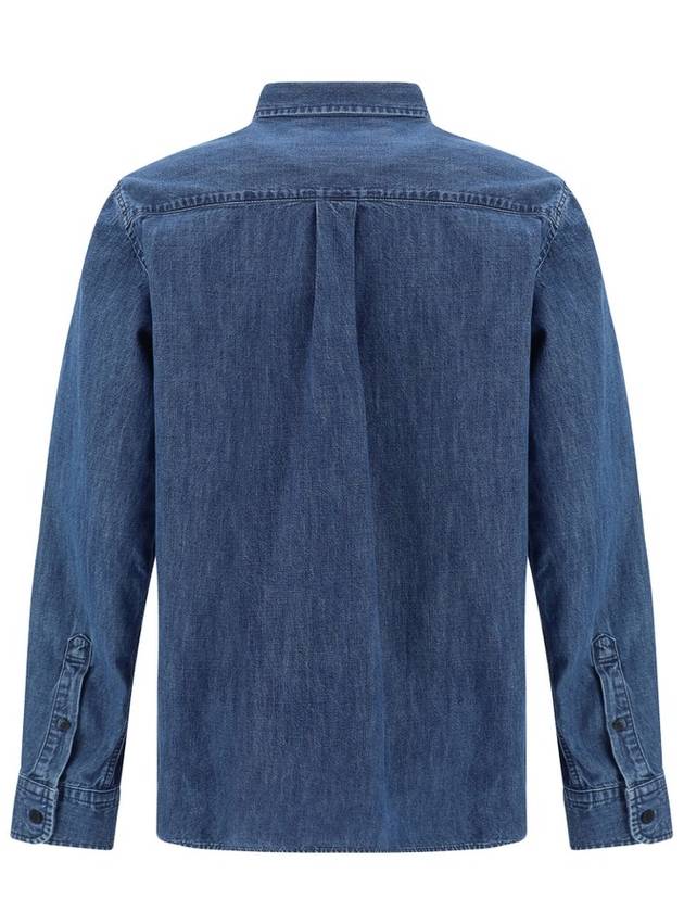 Chemise Denim Long Sleeve Shirt Blue - ISABEL MARANT - BALAAN 3