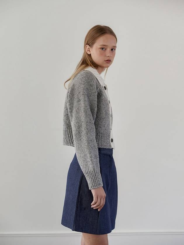 Eddie Lambswool Cardigan Grey - LUGNER - BALAAN 3