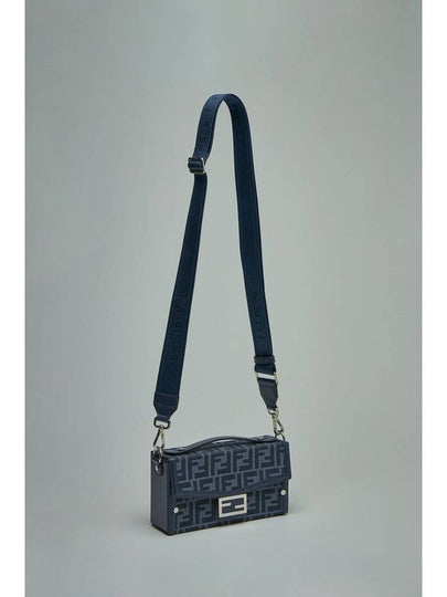 Baguette Soft Trunk Cross Bag Blue - FENDI - BALAAN 2