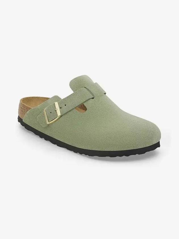 Boston Soft Footbed Mule Green - BIRKENSTOCK - BALAAN 3