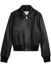 zip-up leather jacket UJK008552 - AMI - BALAAN.