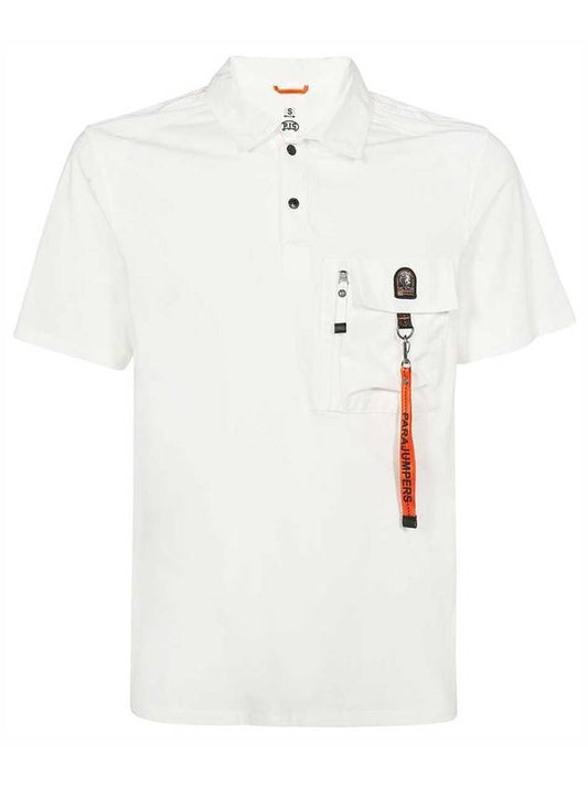 Men's Rescue Zwart Polo Shirt White - PARAJUMPERS - BALAAN 1