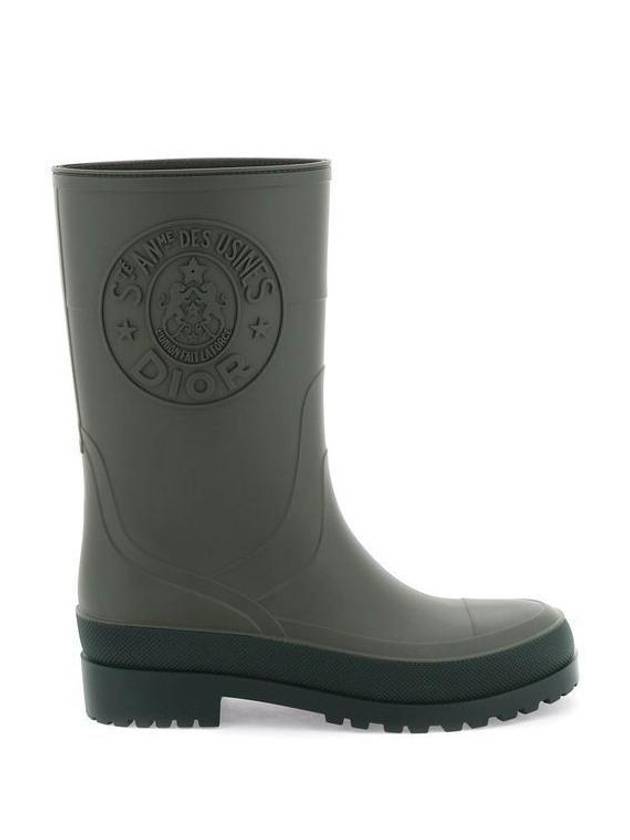 Diorunion Logo Rain Boots Grey - DIOR - BALAAN 3