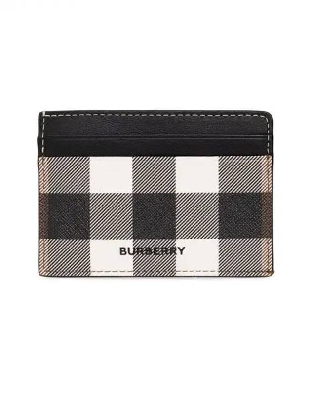 Check Print 2-tier Card Wallet Dark Burch Brown - BURBERRY - BALAAN 2