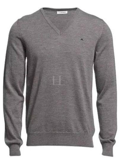 Lyman True Merino Wool Knit Top Grey Melange - J.LINDEBERG - BALAAN 2