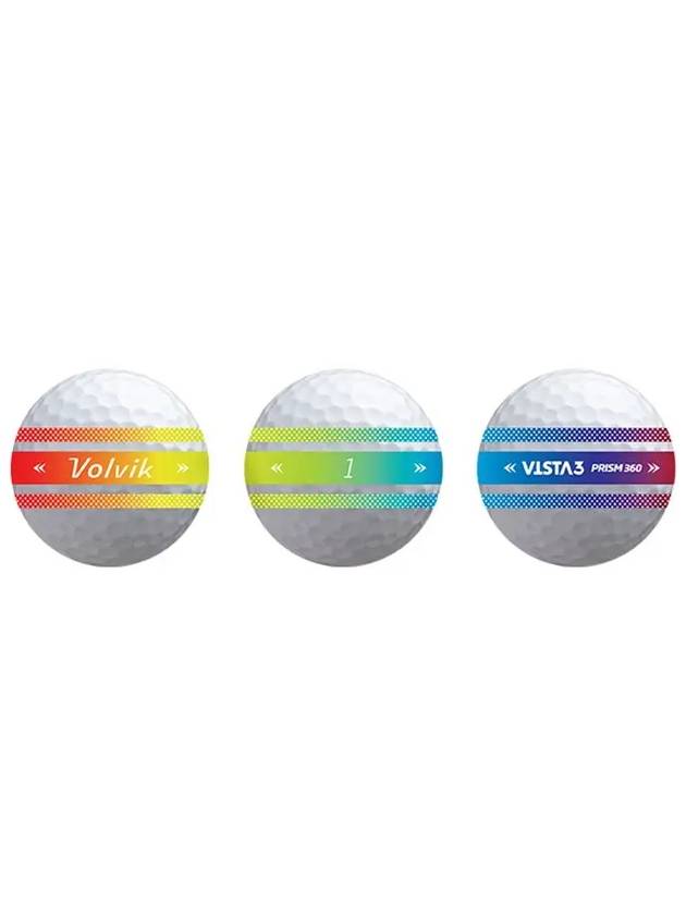 Golf Ball Vista3 Prism 360 3 Piece 1 Dozen 12 Balls - VOLVIK - BALAAN 5