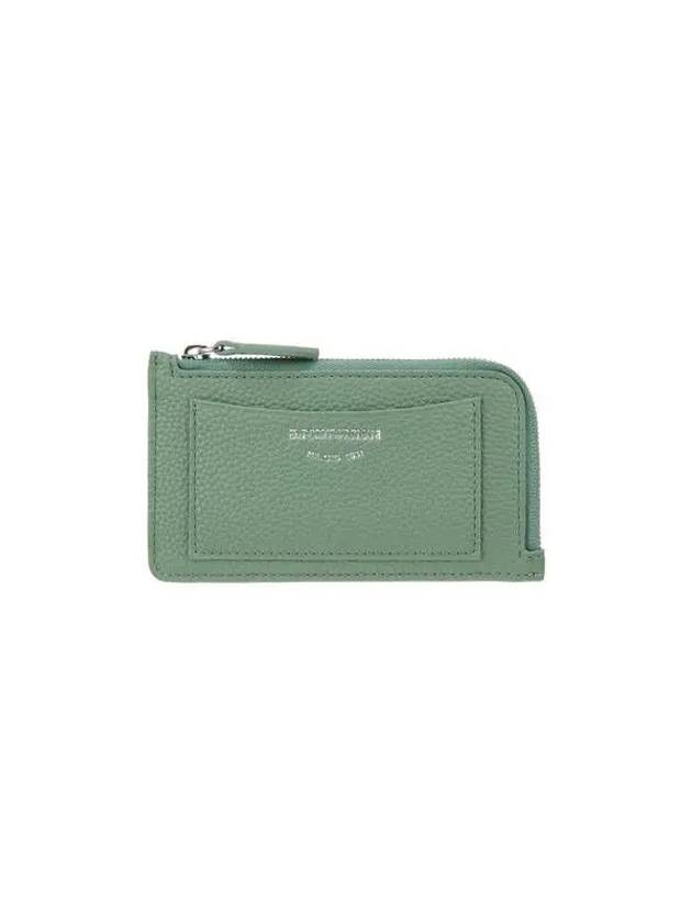 Women MyEA Zipper Around Card Holder Green - EMPORIO ARMANI - BALAAN 1