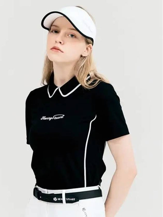 Golf Line Color T-Shirt Black - HENRY STUART - BALAAN 1