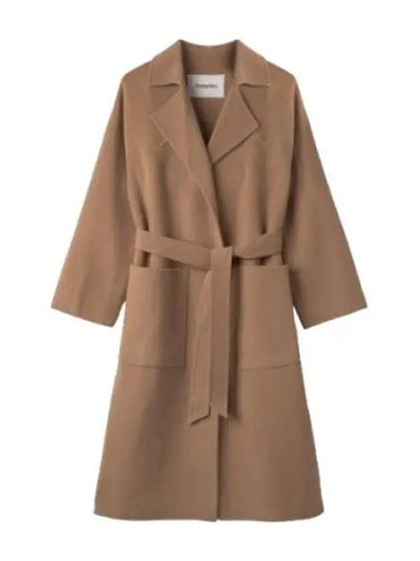 Nanushka back slit belted coat camel - NANUSHKA - BALAAN 1