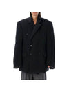 Double Breasted Blazer Jacket Black - BALENCIAGA - BALAAN 2