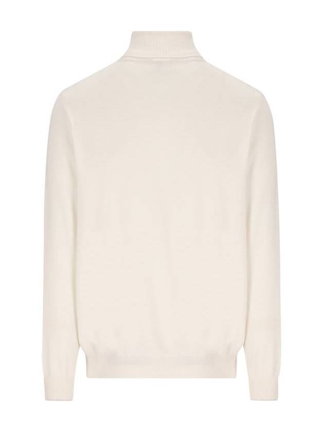 Men's Turtleneck White - BRUNELLO CUCINELLI - BALAAN 3