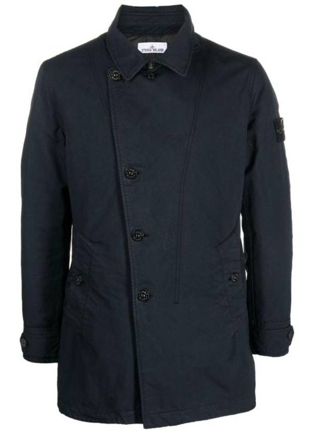 Wappen Patch Single Breasted Jacket Navy - STONE ISLAND - BALAAN 2