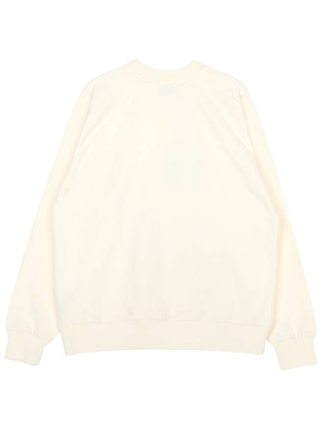 Women's Cashmere B Logo Patch Knit Top Ice White - BARRIE - BALAAN 3