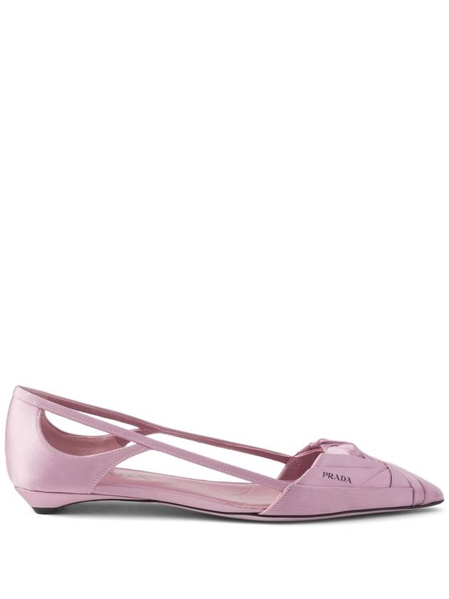 Cutout Satin Ballerina Pink - PRADA - BALAAN 2