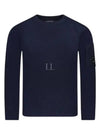 Lambswool GRS Crew Neck Knit Top Navy - CP COMPANY - BALAAN 2