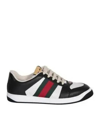 Men's Screener Low Top Sneakers Black - GUCCI - BALAAN 2