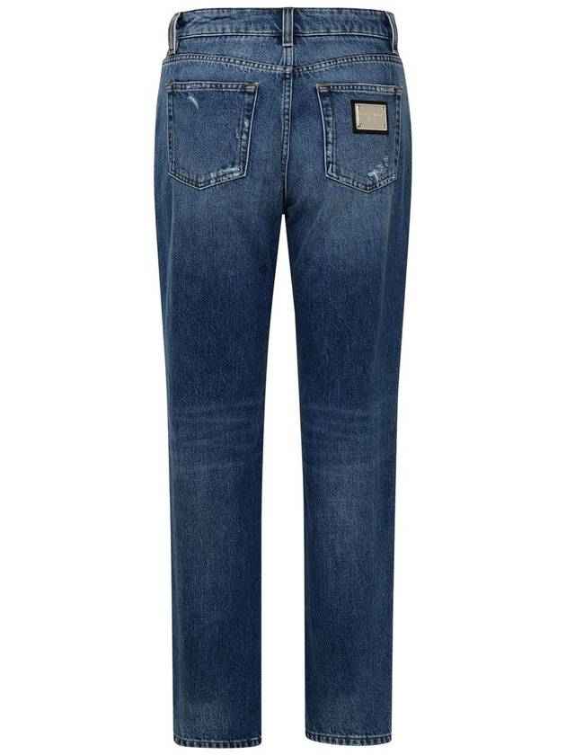 23 fw Boyfriend Jeans WITH Logo Plaid FTAIADG8JZ6S9001 B0270472344 - DOLCE&GABBANA - BALAAN 4