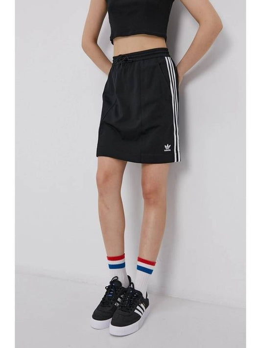 H37774 Jersey Skirt Black WOMENS - ADIDAS - BALAAN 1