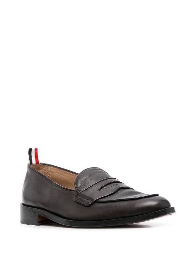 Grosgrain Loop Trim Loafers Brown - THOM BROWNE - BALAAN 4