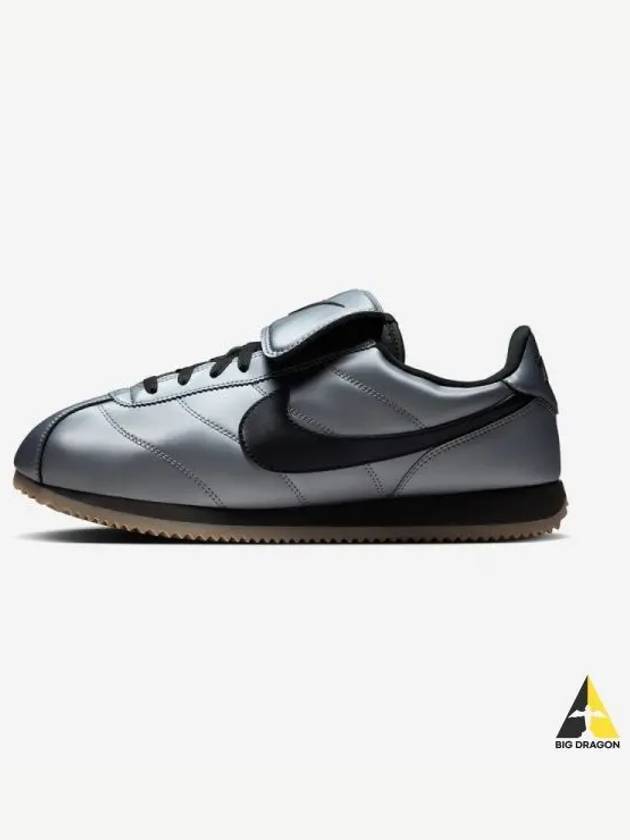 Cortez Leather SE Metallic Cool Gray Black 099 - NIKE - BALAAN 1