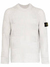 Wappen Patch Knit Top Off White - STONE ISLAND - BALAAN 2