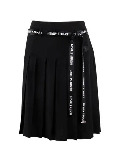 Golf Women s Medium Pleated Skirt Black - HENRY STUART - BALAAN 2