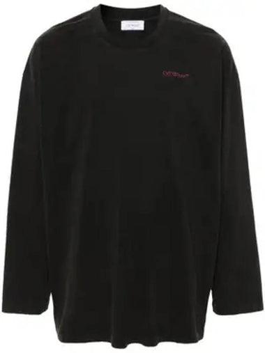 Pink Bacchus Skate Long Sleeve T Shirt Black - OFF WHITE - BALAAN 1