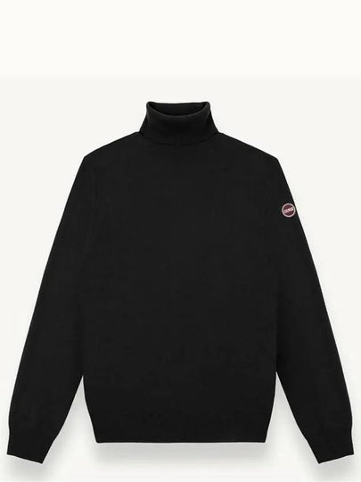 Logo Knit Turtleneck Black - COLMAR - BALAAN 2