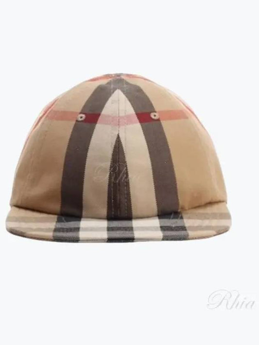 Reversible Vintage Check Cotton Ball Cap Archive Beige - BURBERRY - BALAAN 2