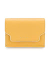 Saffiano Leather Trifold Half Wallet Yellow - MARNI - BALAAN 1